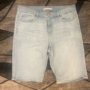 Levi's Light Blue Jean Shorts